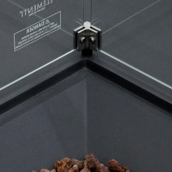 Elementi Rocky Fire Table With Propane Tank Drawer OFG310