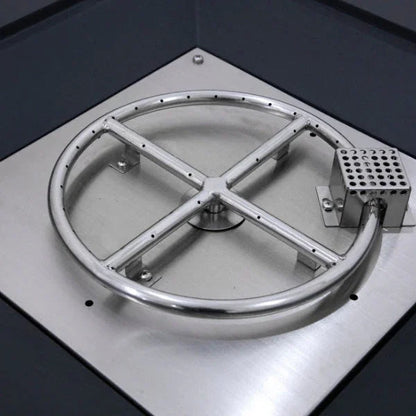 Elementi Rocky Fire Table With Propane Tank Drawer OFG310