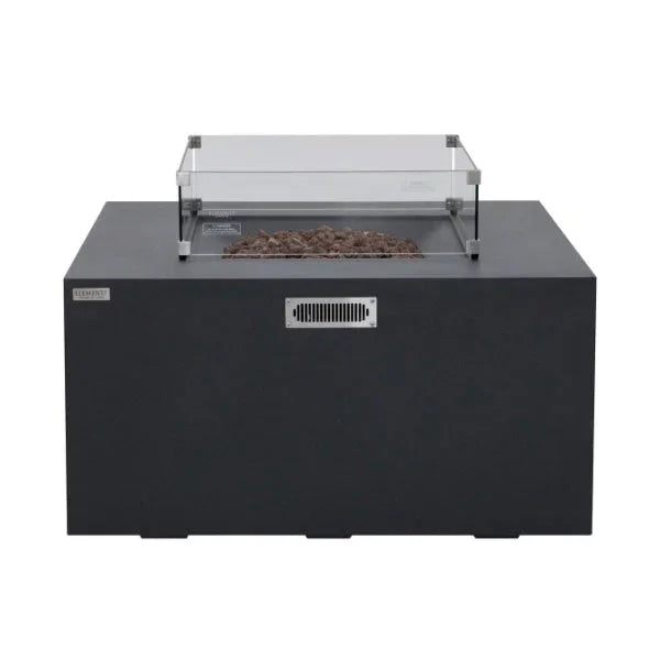 Elementi Rocky Fire Table With Propane Tank Drawer OFG310