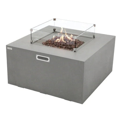 Elementi Rocky Fire Table With Propane Tank Drawer OFG310