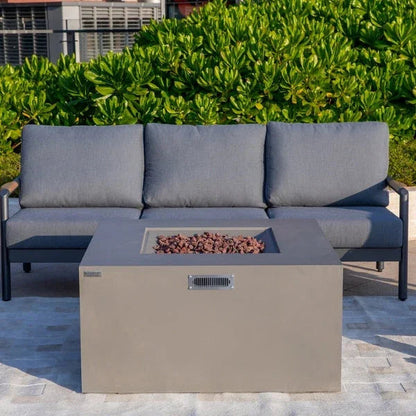 Elementi Rocky Fire Table With Propane Tank Drawer OFG310