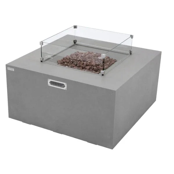 Elementi Rocky Fire Table With Propane Tank Drawer OFG310