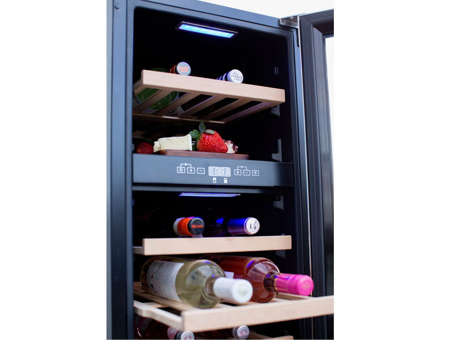 TrueFlame 15-Inch 3.2 Cu. Ft. Outdoor Rated Dual Zone Wine Cooler