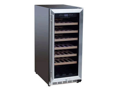 TrueFlame 15-Inch 3.2 Cu. Ft. Outdoor Rated Wine Cooler with Locking Door